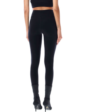 BALENCIAGA High-Rise Active Leggings with Reflective Logo