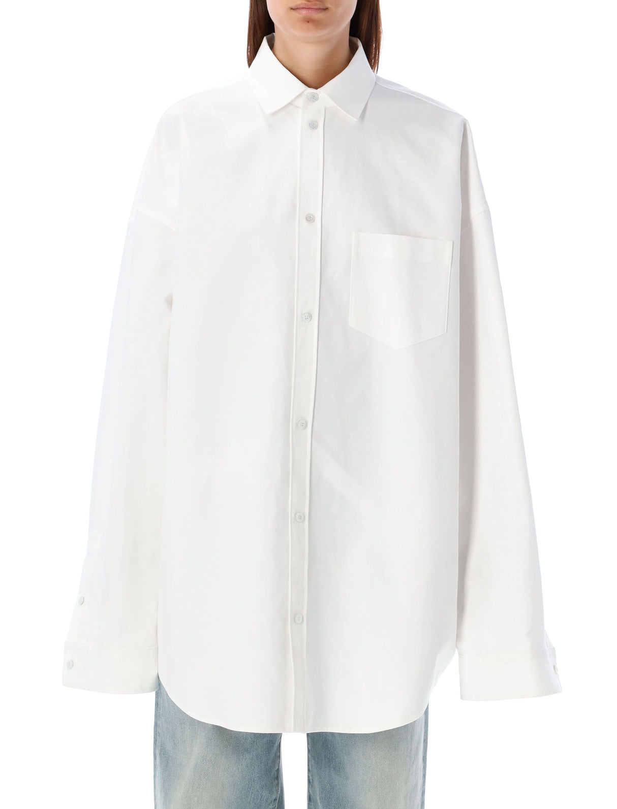 BALENCIAGA Contemporary Oversized Shirt Dress