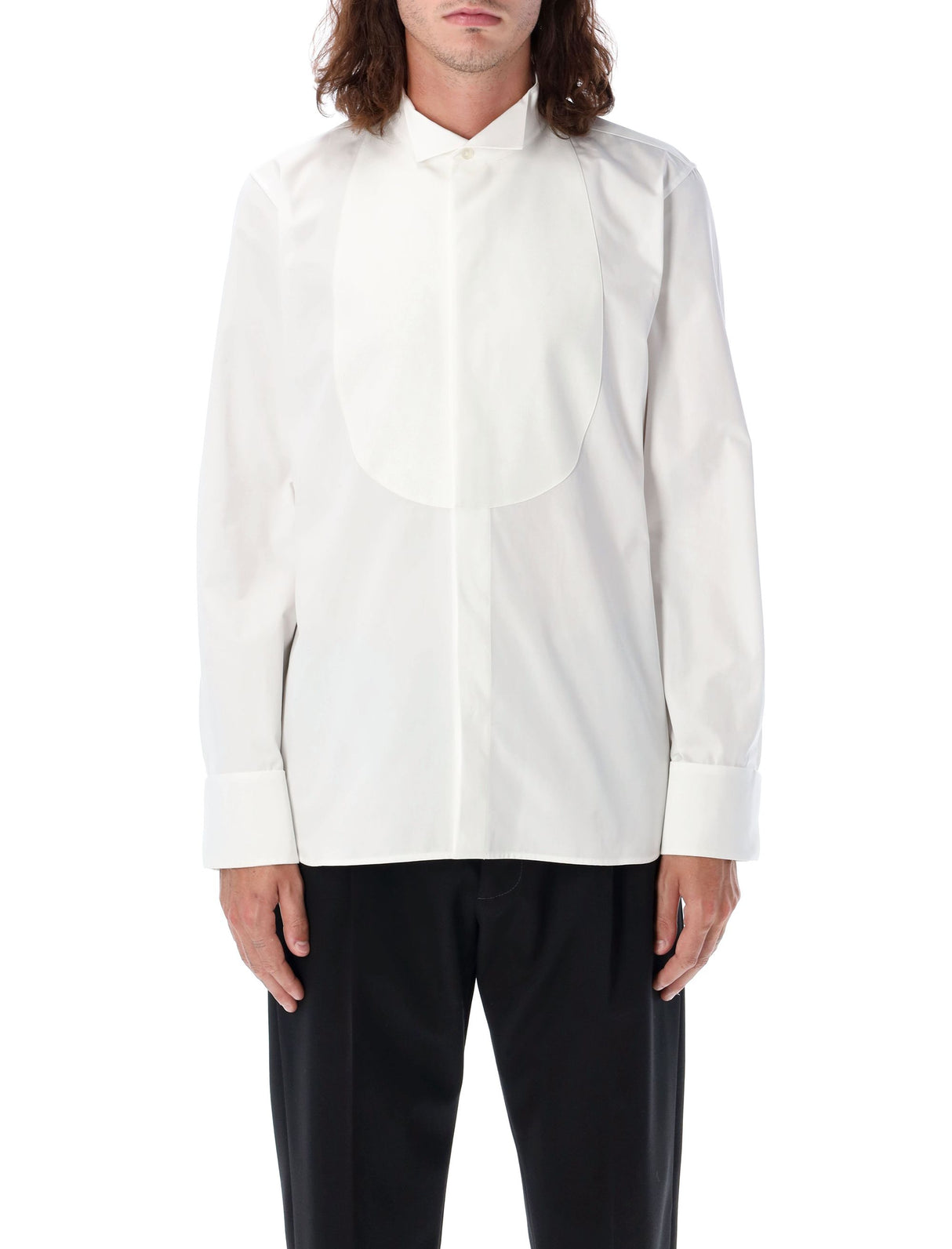 SAINT LAURENT Classic Relaxed Fit Smoking Shirt - Size 41