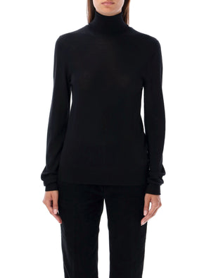 SAINT LAURENT Mini Cassandra High Neck Wool Sweater