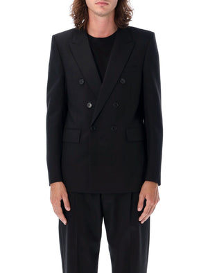 SAINT LAURENT Men's Tailored Double Breasted Blazer - Size 50