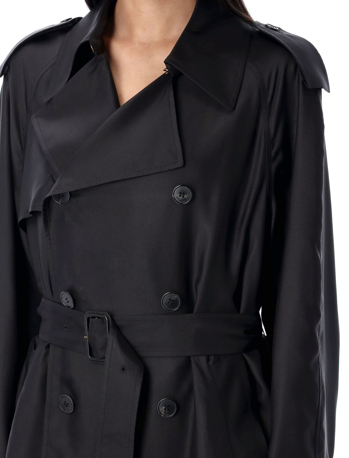 SAINT LAURENT SILK TRENCH Jacket