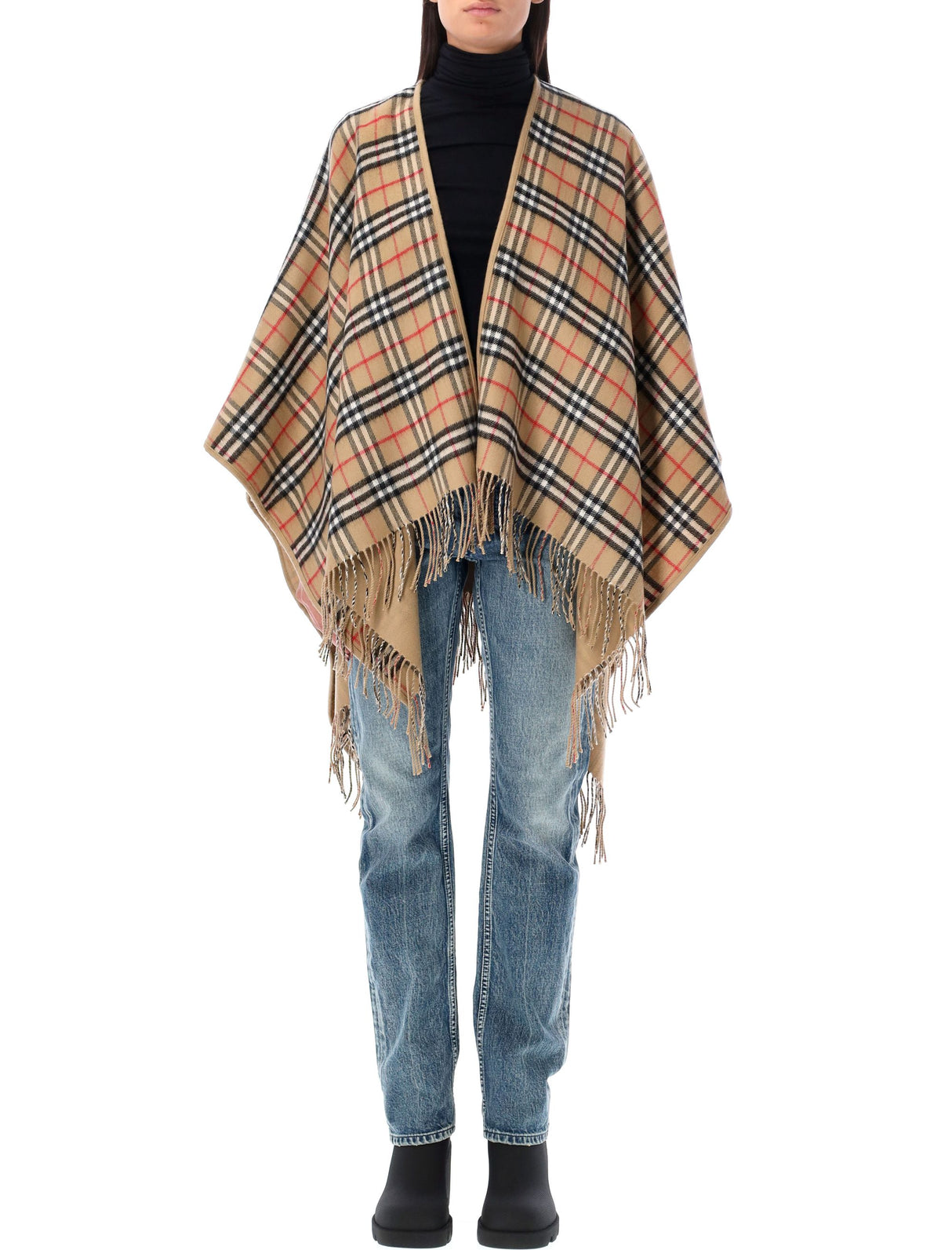 BURBERRY Reversible Wool Cape for Men