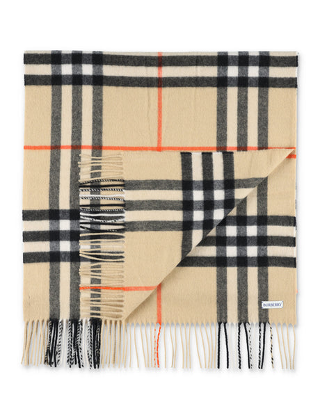 BURBERRY MU WASHED GIANT CHECK SCARF