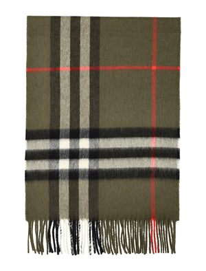 BURBERRY Giant Check Cashmere Scarf for Men