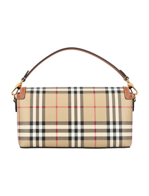 BURBERRY Chic Briar Brown Mini Handbag (14 x 24 x 8 cm)