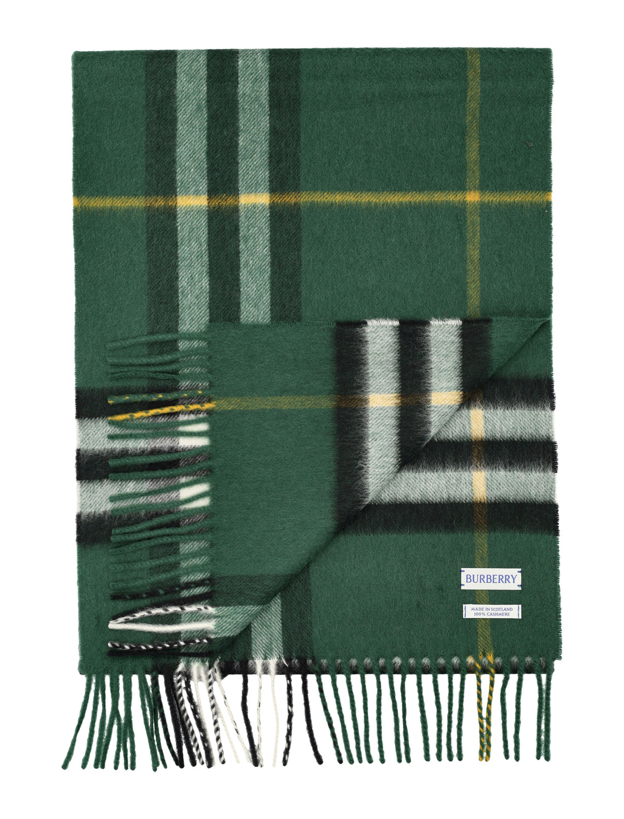 BURBERRY Giant Check Cashmere Scarf for Men