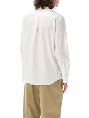 BURBERRY Refined Cotton Poplin Shirt with Equestrian Embroidery