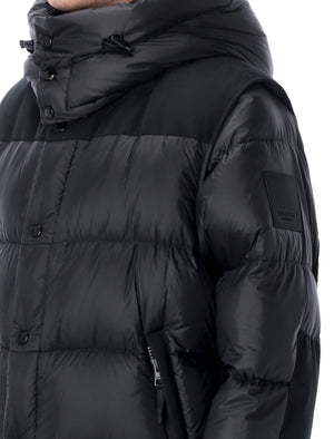 BURBERRY Detachable Sleeve Nylon Puffer Jacket - Size L