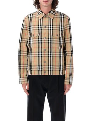 BURBERRY Checked Canvas Jacket - Men's Size 50