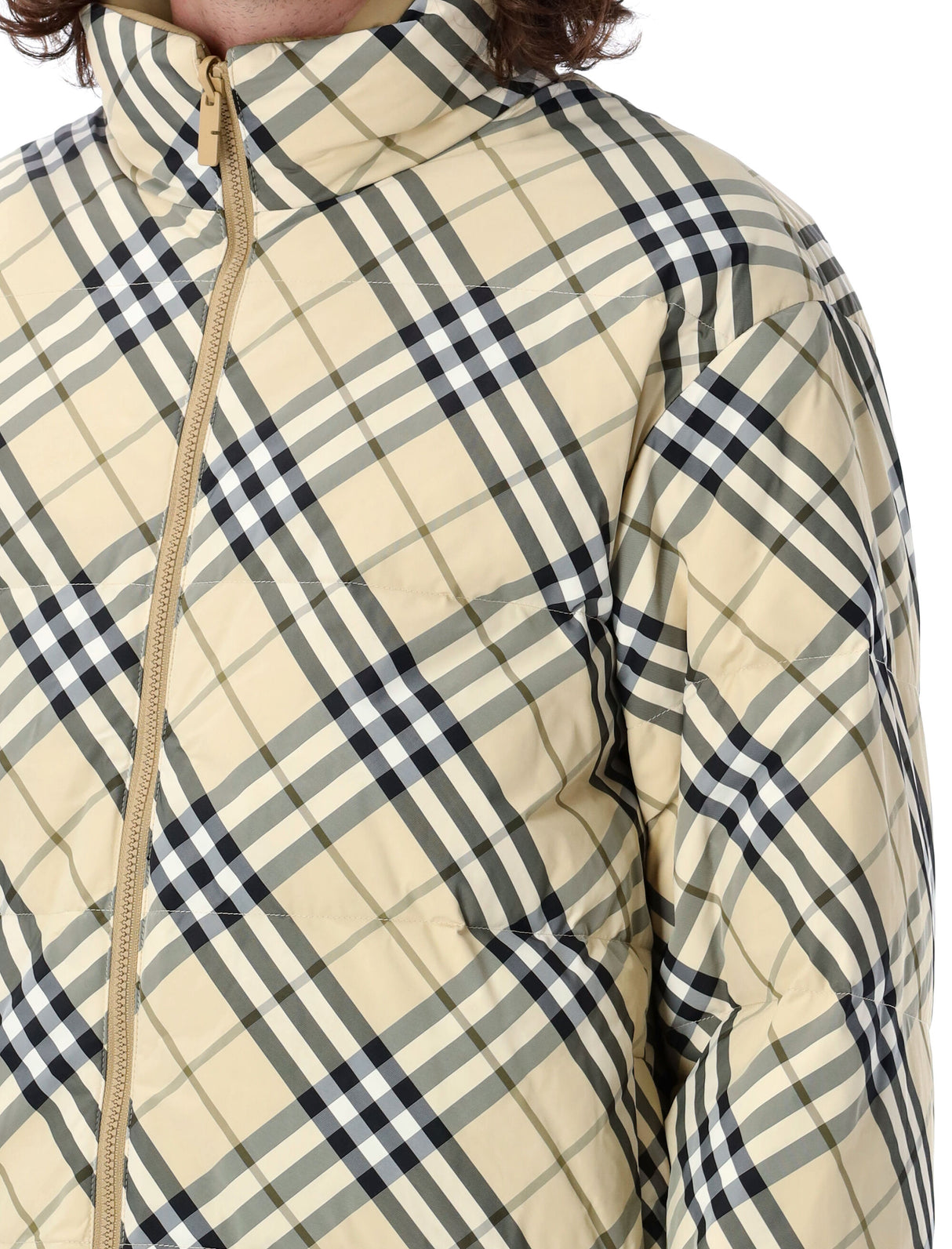 BURBERRY Reversible Check Down Jacket (Size L)