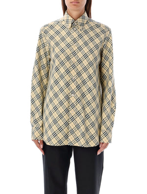 BURBERRY Checkered Design OVERSIZED SHIRT