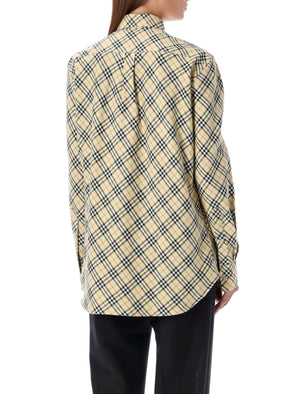 BURBERRY Checkered Design OVERSIZED SHIRT