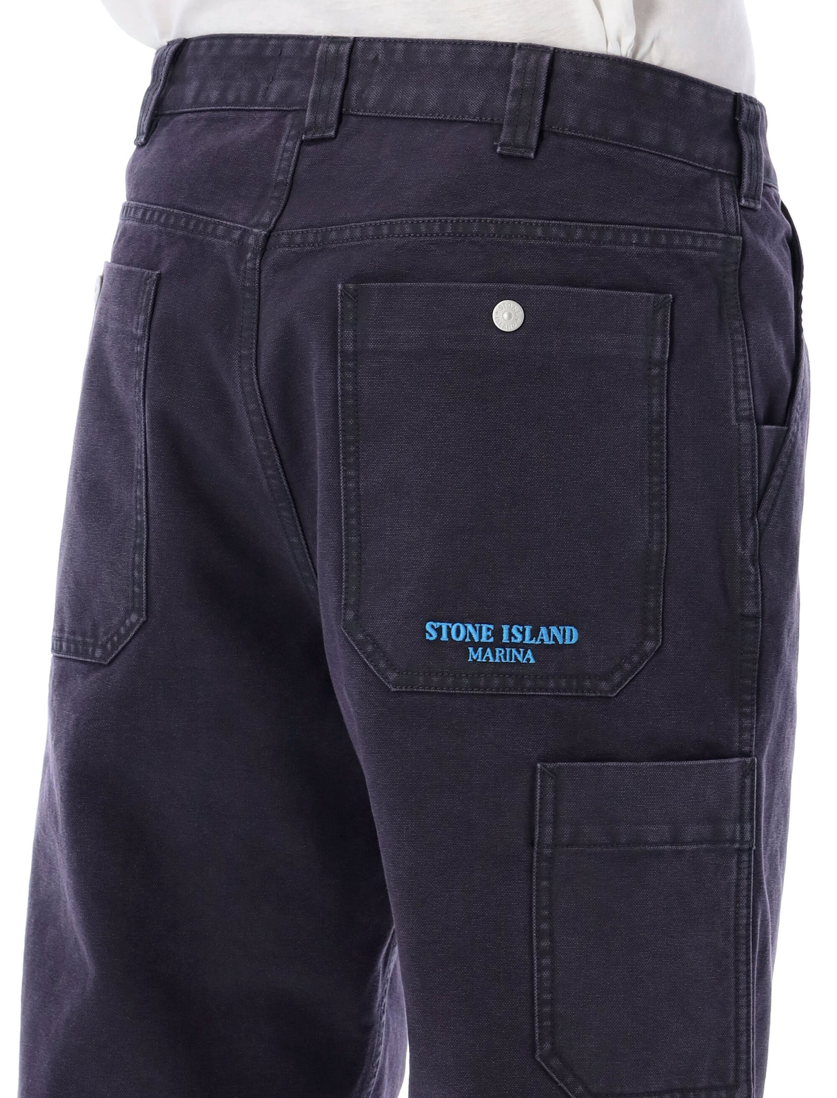 STONE ISLAND Wide-Leg Marina Work Pants - Size 32