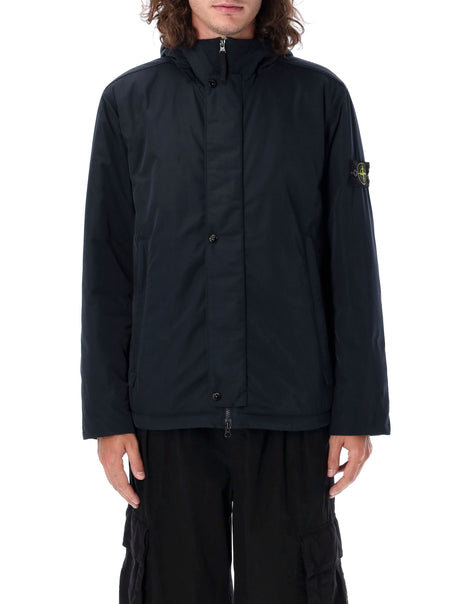 STONE ISLAND Men's Regular Fit Microwtwill Hooded Jacket - Size L