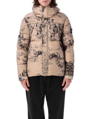 STONE ISLAND Men's Printed Hooded Down Jacket (Size L)