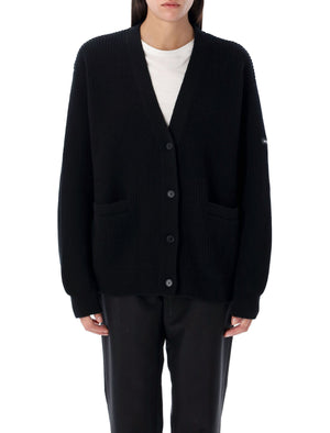 BALENCIAGA V-Neck Wool Cardigan - Relaxed Fit, Size S