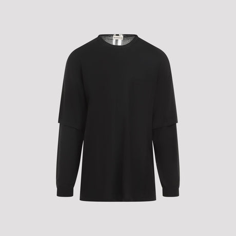 MORDECAI Double Layer Cotton Sweater for Men - FW24