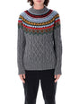 MONCLER GRENOBLE Men's Wool and Alpaca Crew Neck Sweater - Size M