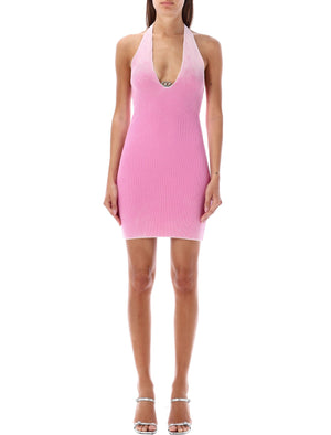 DIESEL Chic Pink Organic Cotton Mini Dress