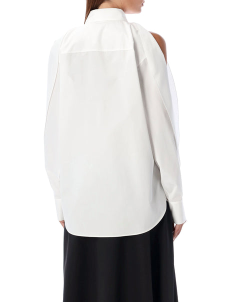 ALAIA Elegant Draped Cotton Shirt
