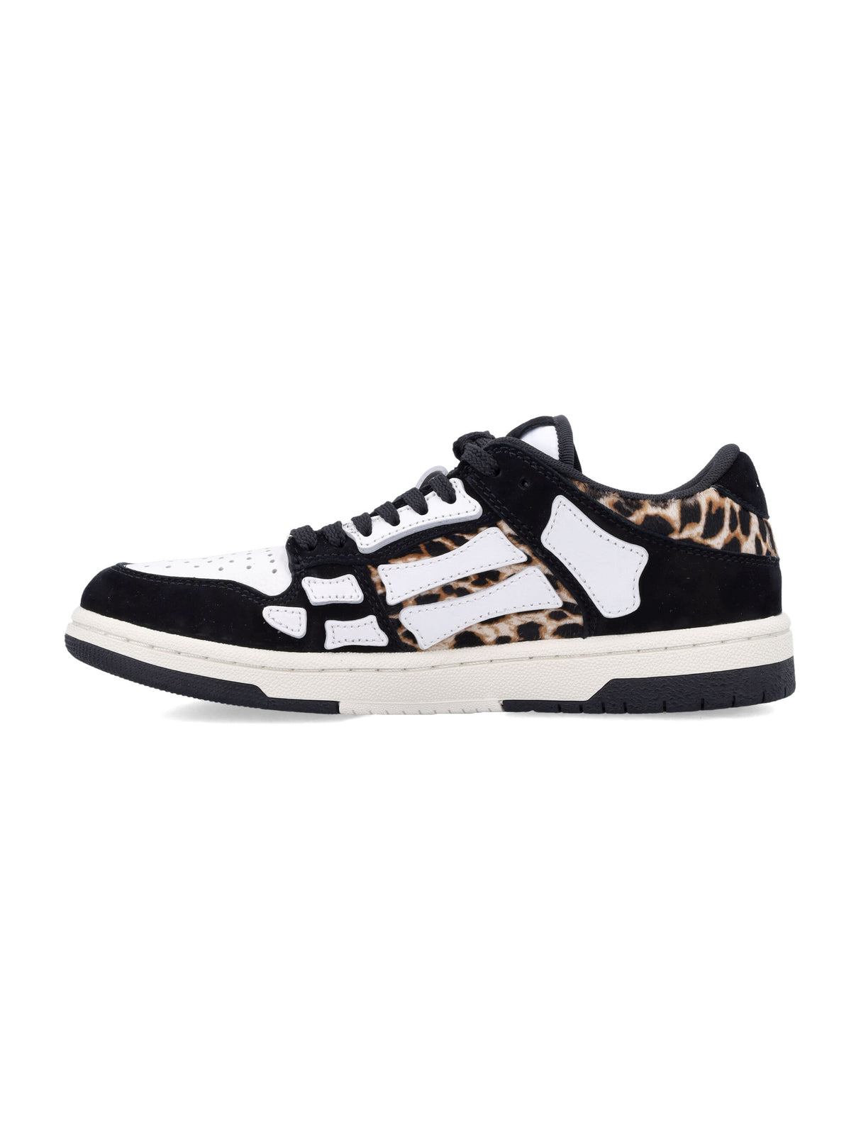 AMIRI Leopard Print Skel-Top Low Sneakers for Men