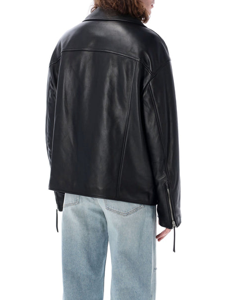 ACNE STUDIOS Oversized Biker Jacket - Size 48