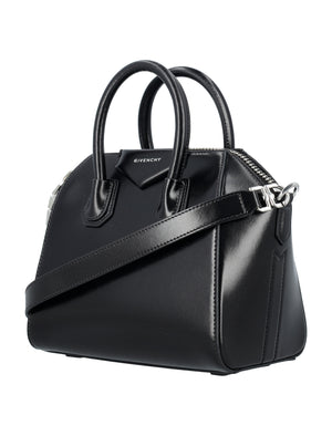 GIVENCHY Elegant Mini Handbag in Smooth Leather - 24cm H x 28cm W x 14cm D