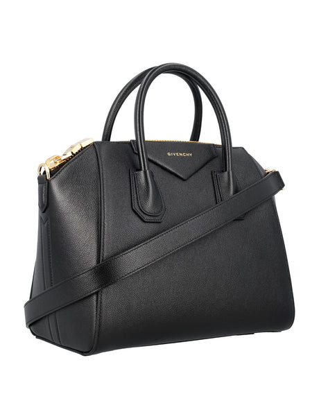GIVENCHY Elegant Mini Leather Handbag with Gold-Tone Details