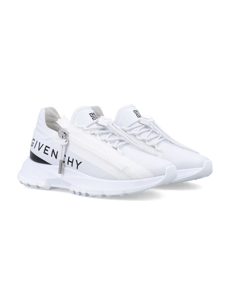 GIVENCHY Zip-Trim Luxe Leather Sneakers