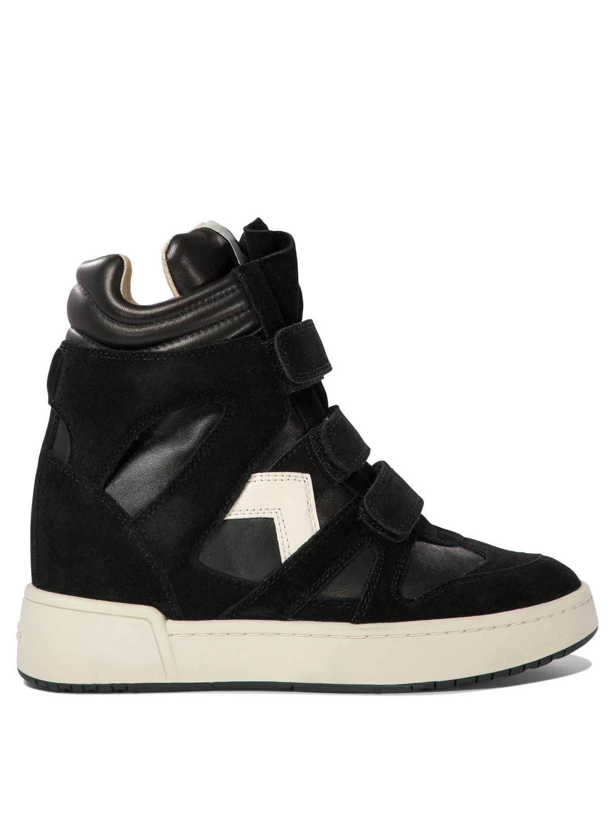 ISABEL MARANT Chic Suede High-Top Sneakers with Velcro Closure