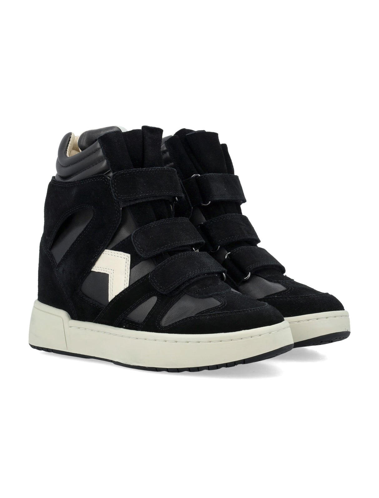 ISABEL MARANT Urban Edge High Top Sneakers with Hidden Wedge