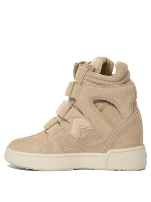 ISABEL MARANT NB3 Suede Elegance High-Top Sneakers