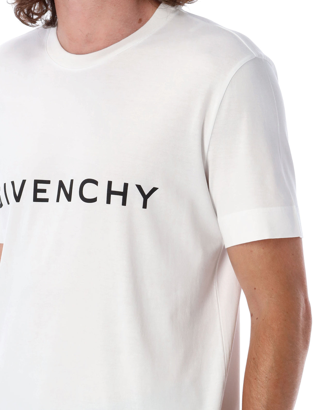 GIVENCHY Signature Front Logo Tee - White