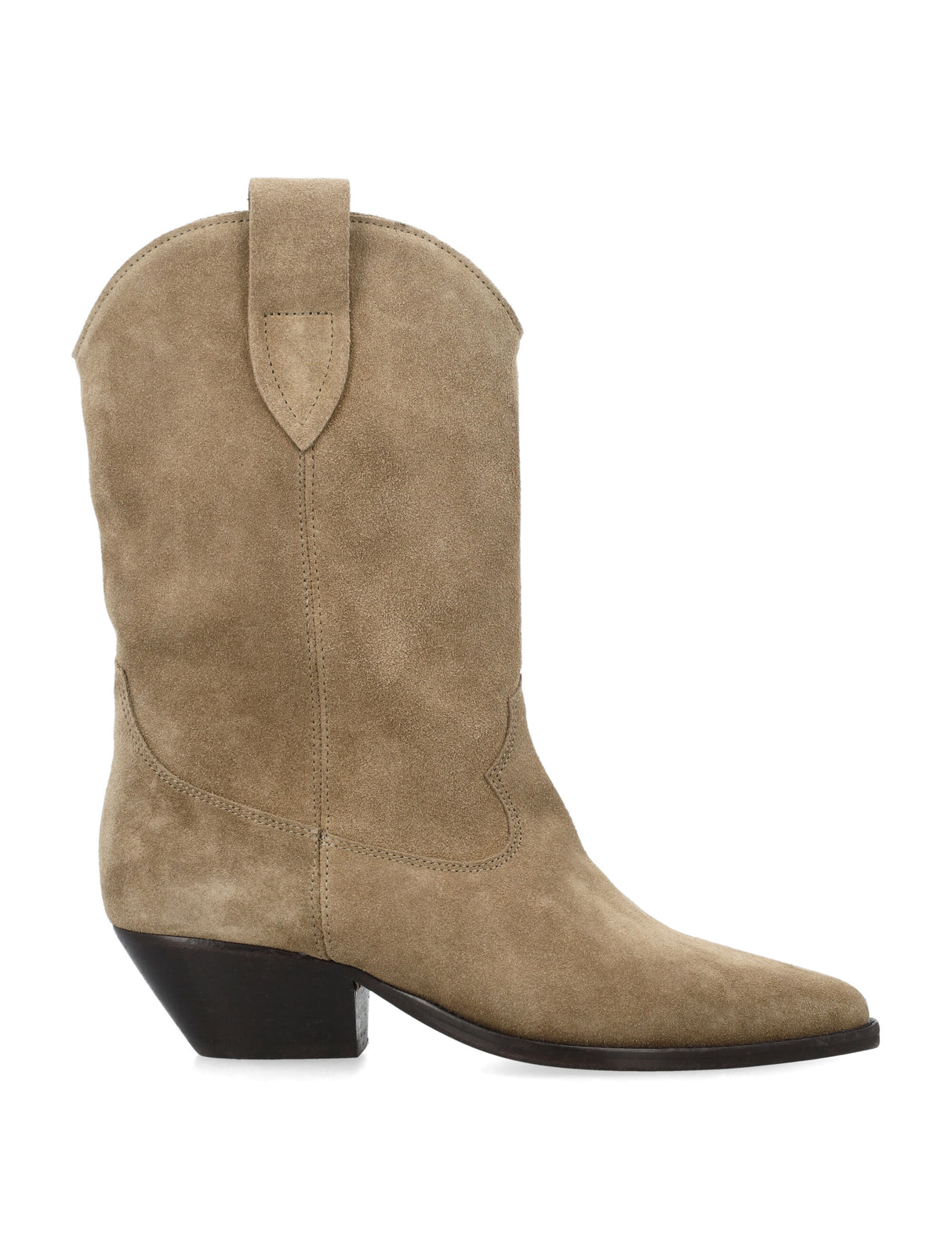 ISABEL MARANT Taupe Suede Cowboy Ankle Boots