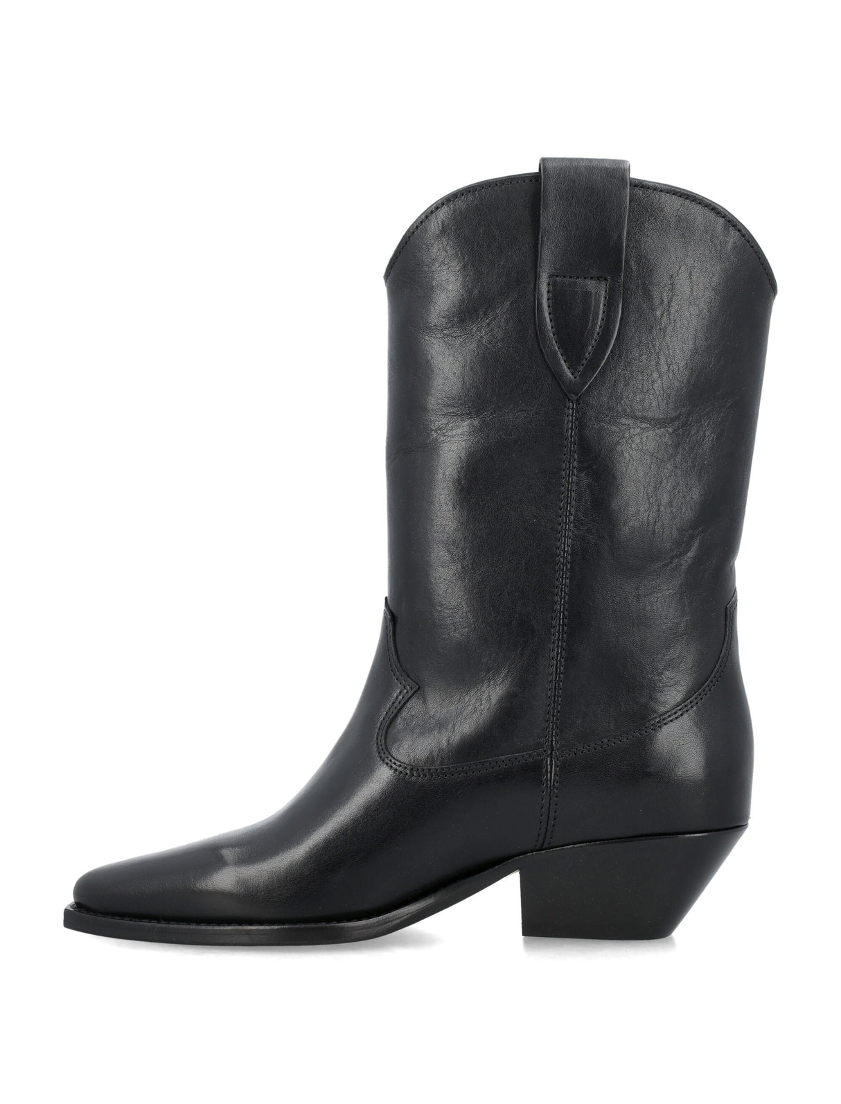 ISABEL MARANT Elegant Black Cowboy Boots with Pointed Toe