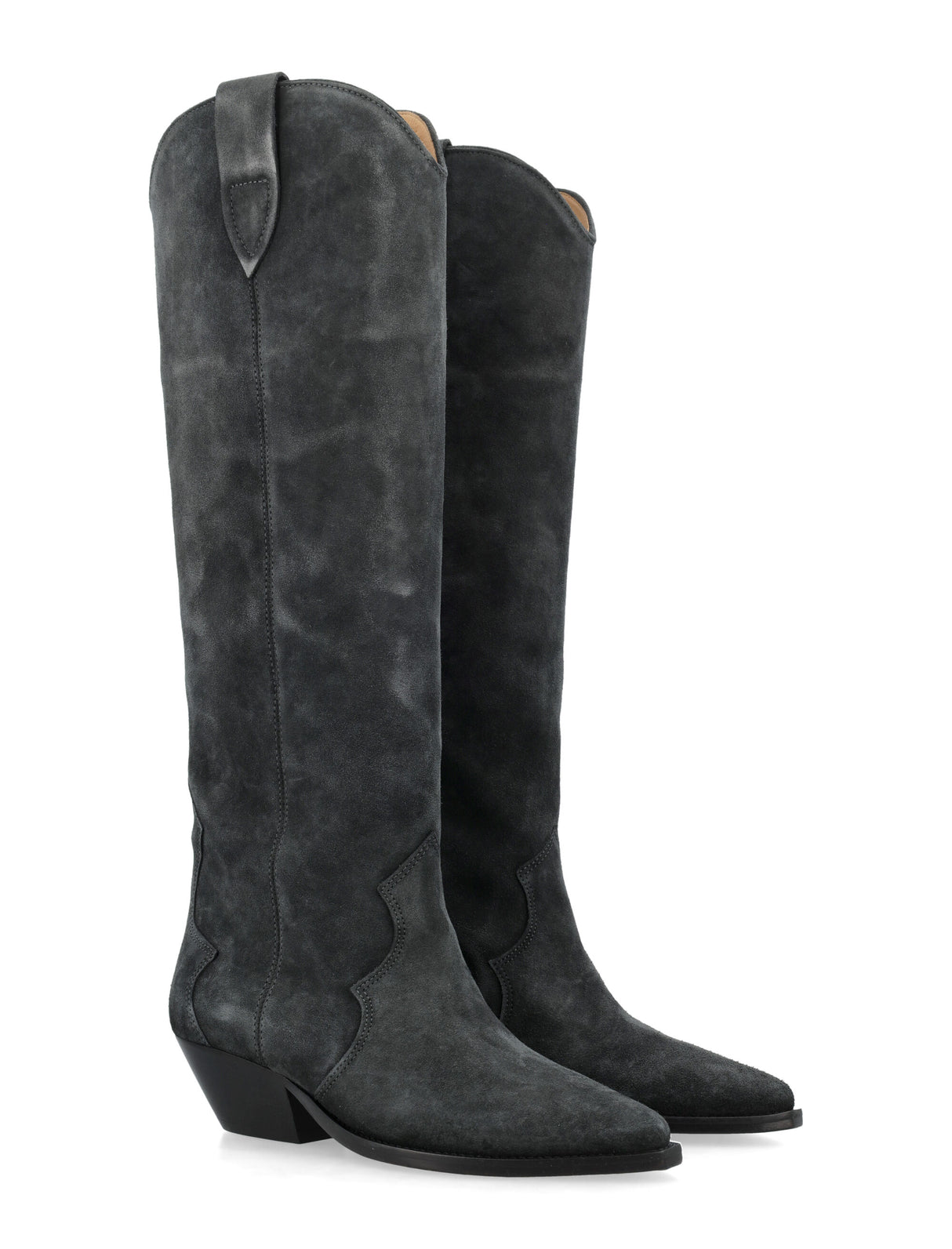 ISABEL MARANT Elegant Suede Knee-High Cowboy Boots