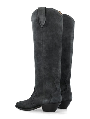 ISABEL MARANT Elegant Suede Knee-High Cowboy Boots