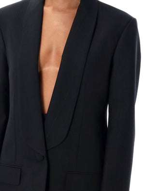 GIVENCHY Relaxed Fit Wool Blend Blazer - Size 38