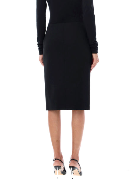 GIVENCHY Chic Wool Pencil Skirt with Asymmetric Slit
