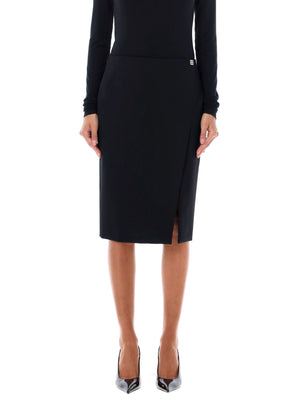 GIVENCHY Chic Wool Pencil Skirt with Asymmetric Slit