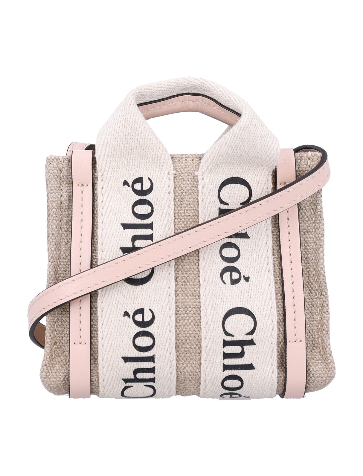 CHLOÉ Medium Linen Tote Handbag