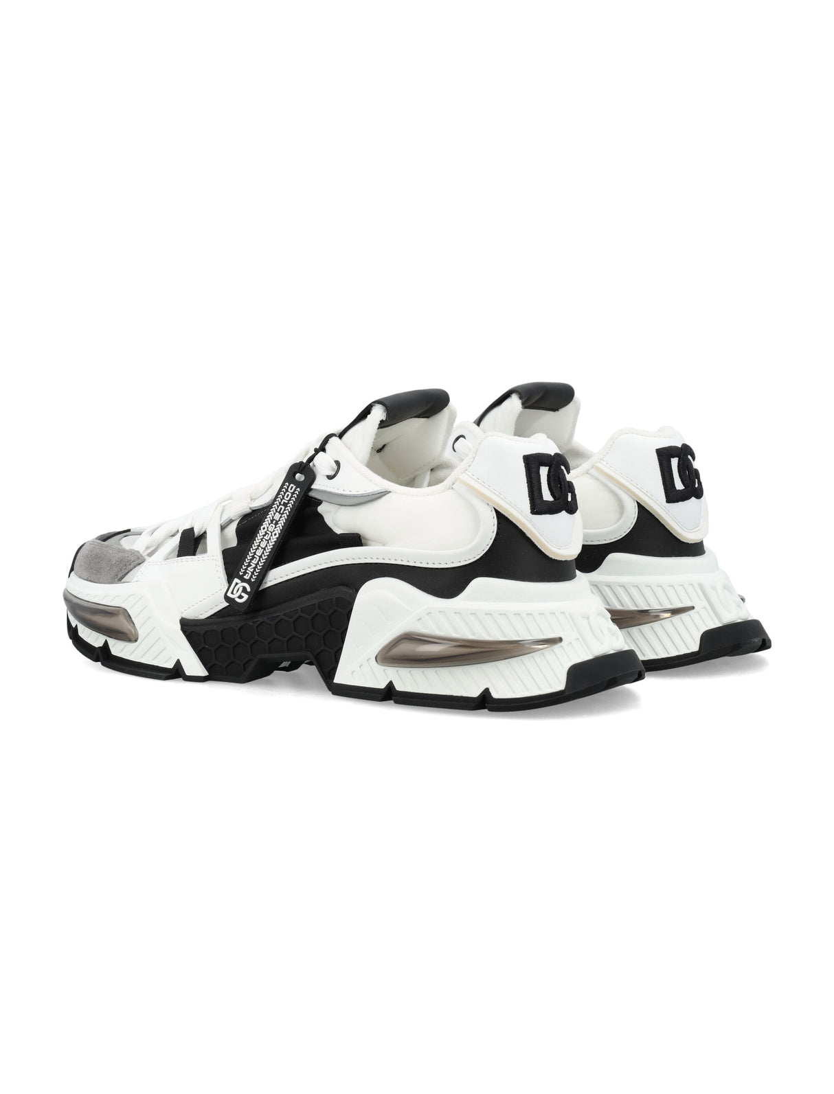 DOLCE & GABBANA AirMaster Mixed-Material Low-Top Sneakers