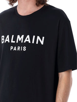 BALMAIN Men's Logo Graphic Cotton T-Shirt