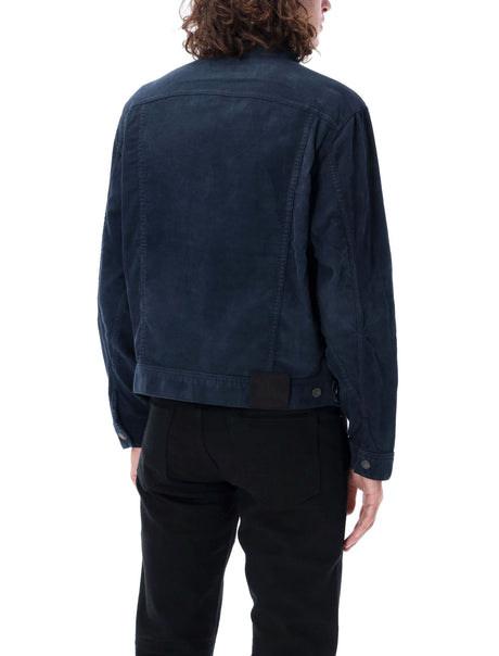 TOM FORD Mini-Cord Classic Navy Jacket