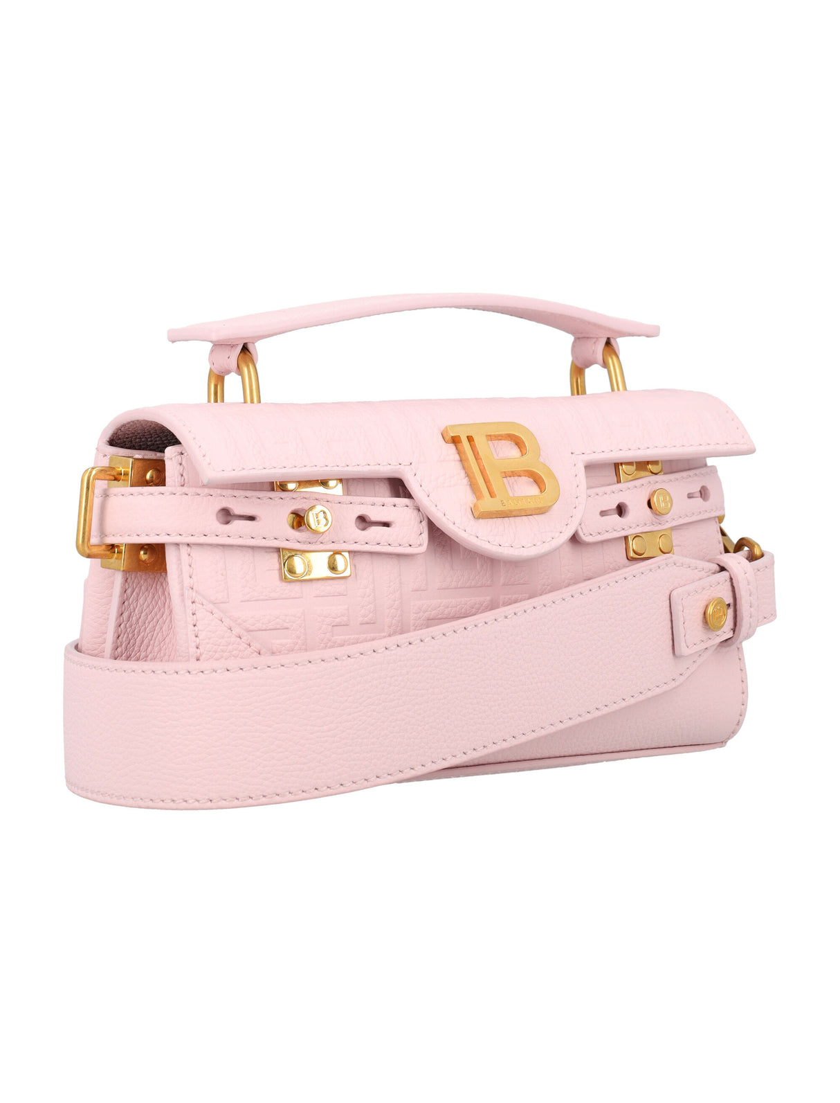 BALMAIN B-BUZZ 19 EMBOSSED Handbag