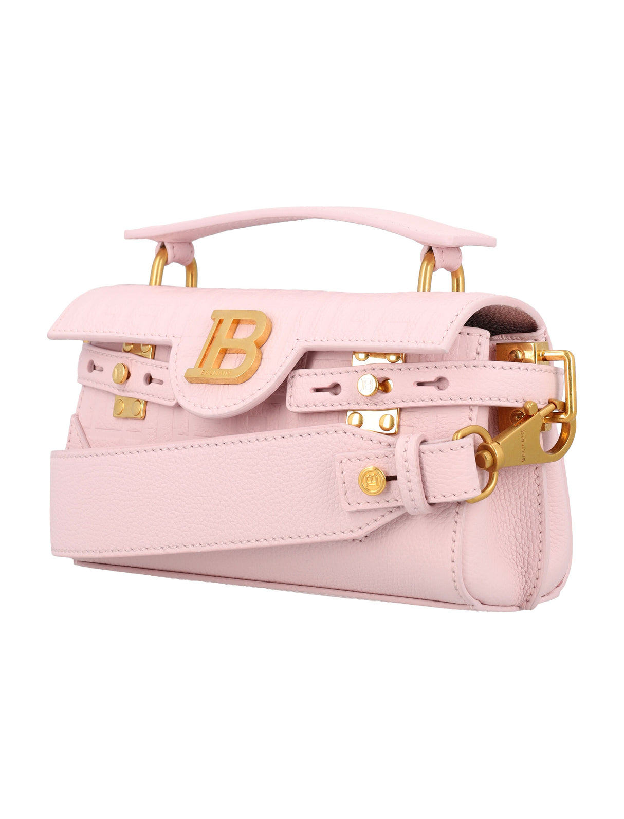 BALMAIN B-BUZZ 19 EMBOSSED Handbag