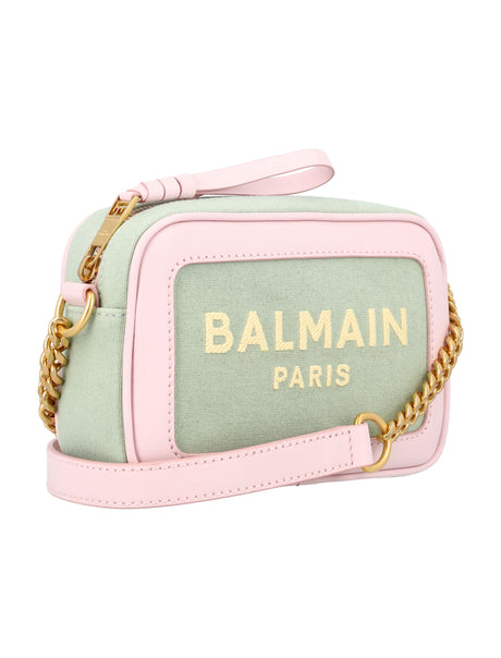 BALMAIN Chic Mini Camera Bag with Gold-Tone Chain - 14x21x7 cm