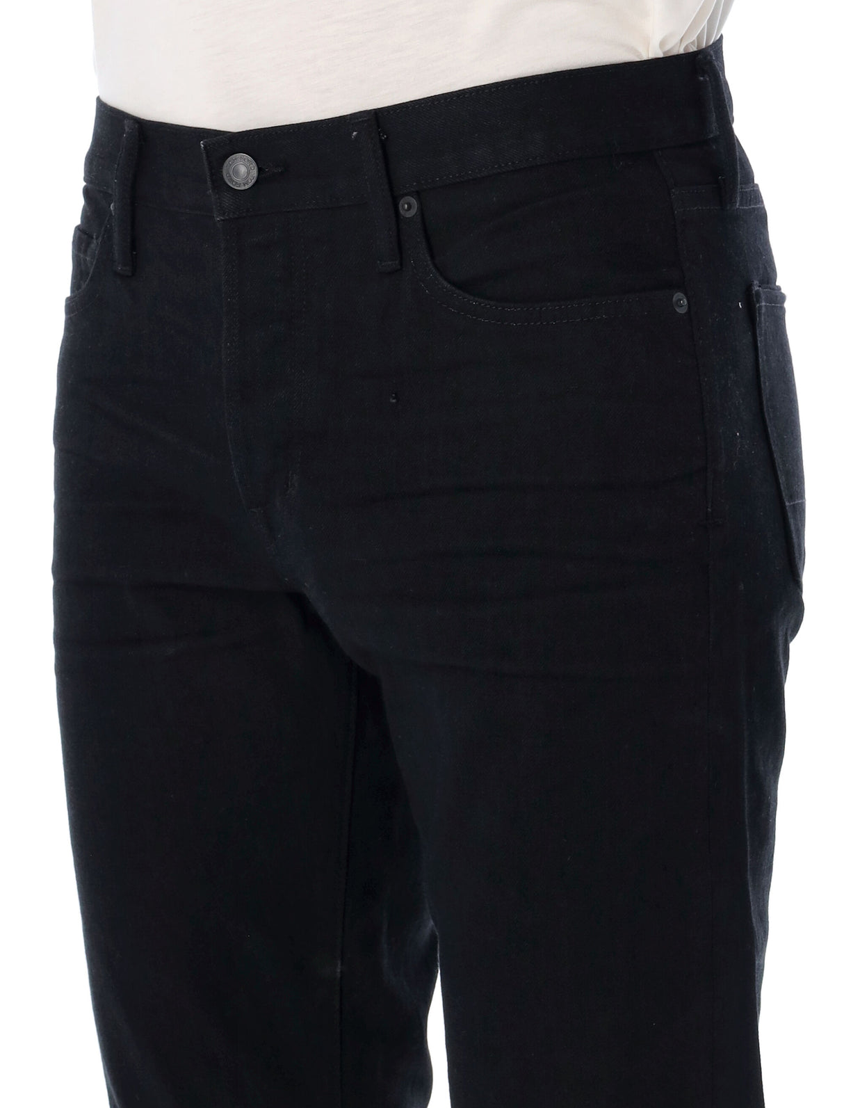 TOM FORD Refined Straight Fit Black Denim Pants