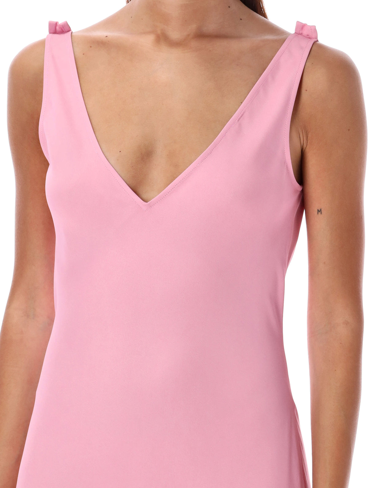 JW ANDERSON Elegant Asymmetric V-Neck Slip Dress